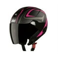 thumbnail image 1 of SB-33 Eve Sublime Mat Black & Pink With Open Face Smoke Visor M Size 580mm, 1 of 5