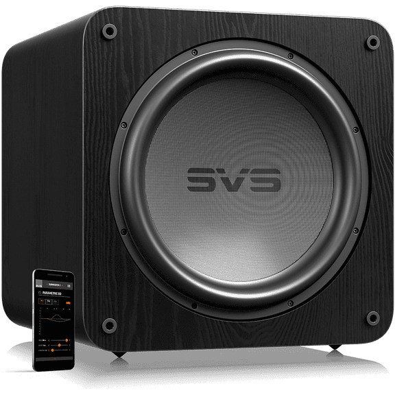 SVS SB-5000 R|Evolution, 15" Driver, 5000+ Watts Peak Power Sealed Subwoofer - Black Ash