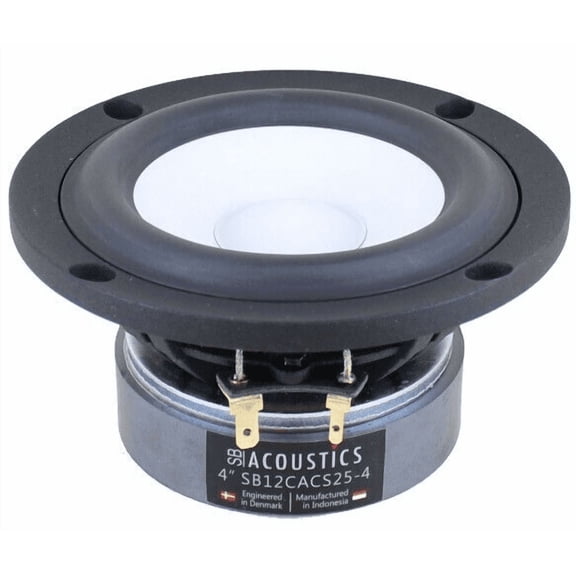 SB Acoustics 4.5" Ceramic Cone Midrange Woofer OEM SB12CACS25-04 4 Ohm