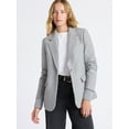 thumbnail image 1 of Free Assembly Women's Single Breasted Blazer with Ribbed Sweater Cuffs, Sizes XS-XXL, 1 of 7