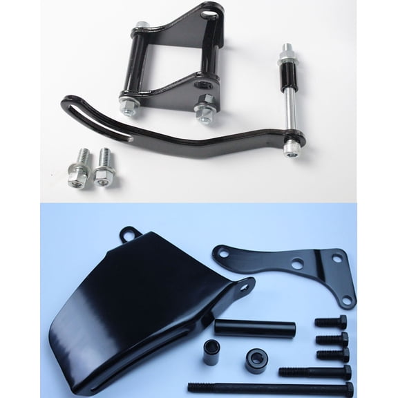 SB Chevy 350 Alternator & Power Steering Pump Bracket Kit Long Water Pump LWP