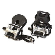 SB Distribution Ltd. 4 Pair - Left+Right - Pedals W/Toe Clip for 9/16" Compatible for Indore Stationary Bikes/Bycycles | Various Commercial FINTESS Bikes