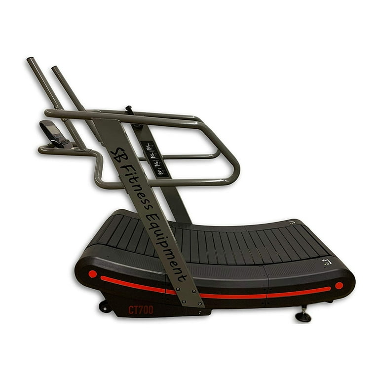 SB Fitness Equipment Self Generated Curved Treadmill for Efficient HIIT Workouts 8 Resistance Levels Digital Display Walmart