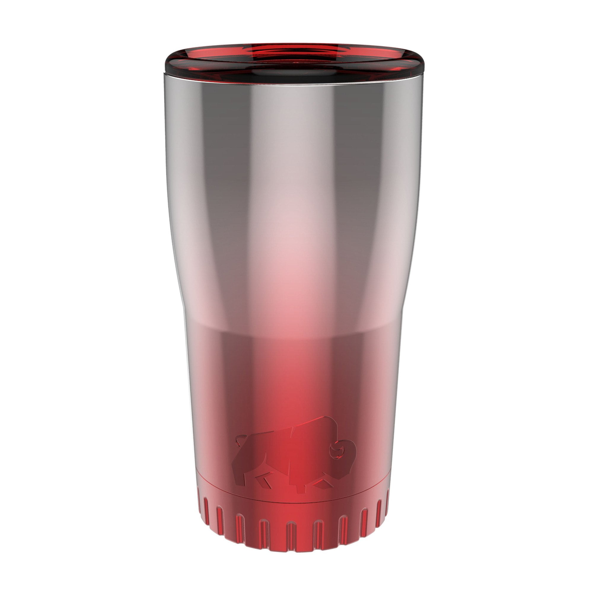 silver buffalo stainless steel insulated tumbler, 20 oz., ombre blue
