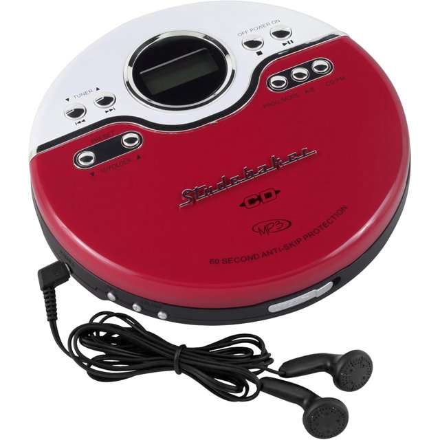 SB3703RB Joggable Personal CD/MP3 Player with Audio Book Compatibility