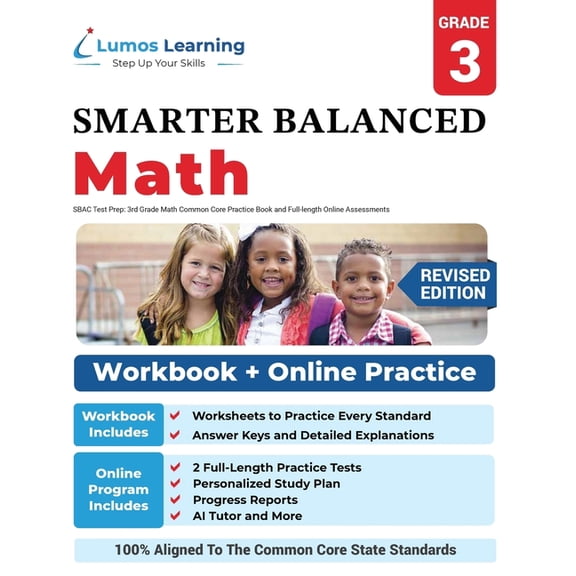 SBAC Test Prep: Smarter Balanced Study Guide With Performance Task (PT) and Computer Adaptive Testing (CAT), (Paperback)