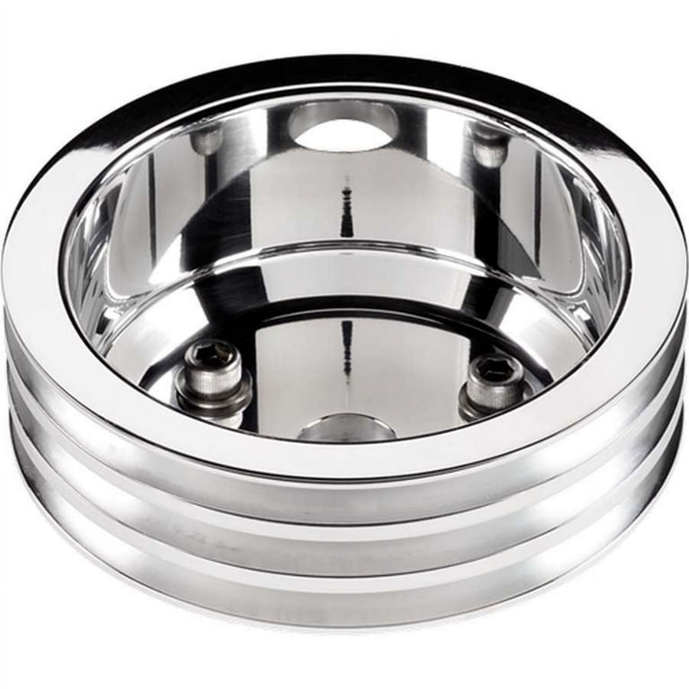 Billet Specialties Crankshaft Pulley SBC 3 GRV LWP Polished Billet Specialties Crankshaft Pulley SBC 3 GRV LWP Polished