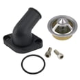 thumbnail image 1 of SBC/BBC 15 Degree Swivel Alum Water Neck & 180 Deg Thermostat, 1 of 6
