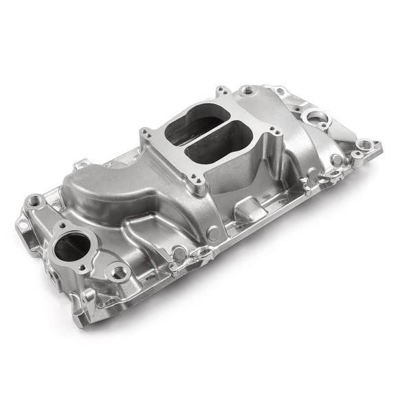 Speedmaster 1-147-017 Compatible with Chevy BBC 454 Oval Port LowRise Aluminum Intake Manifold [Polished]