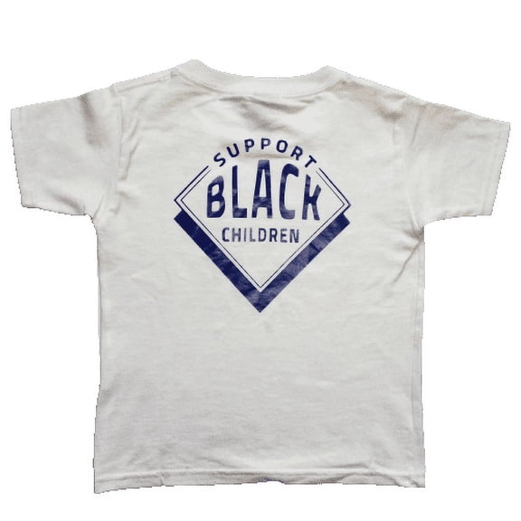 SBC Kids White Crew Neck Short Sleeve Royal Blue Logo Tee