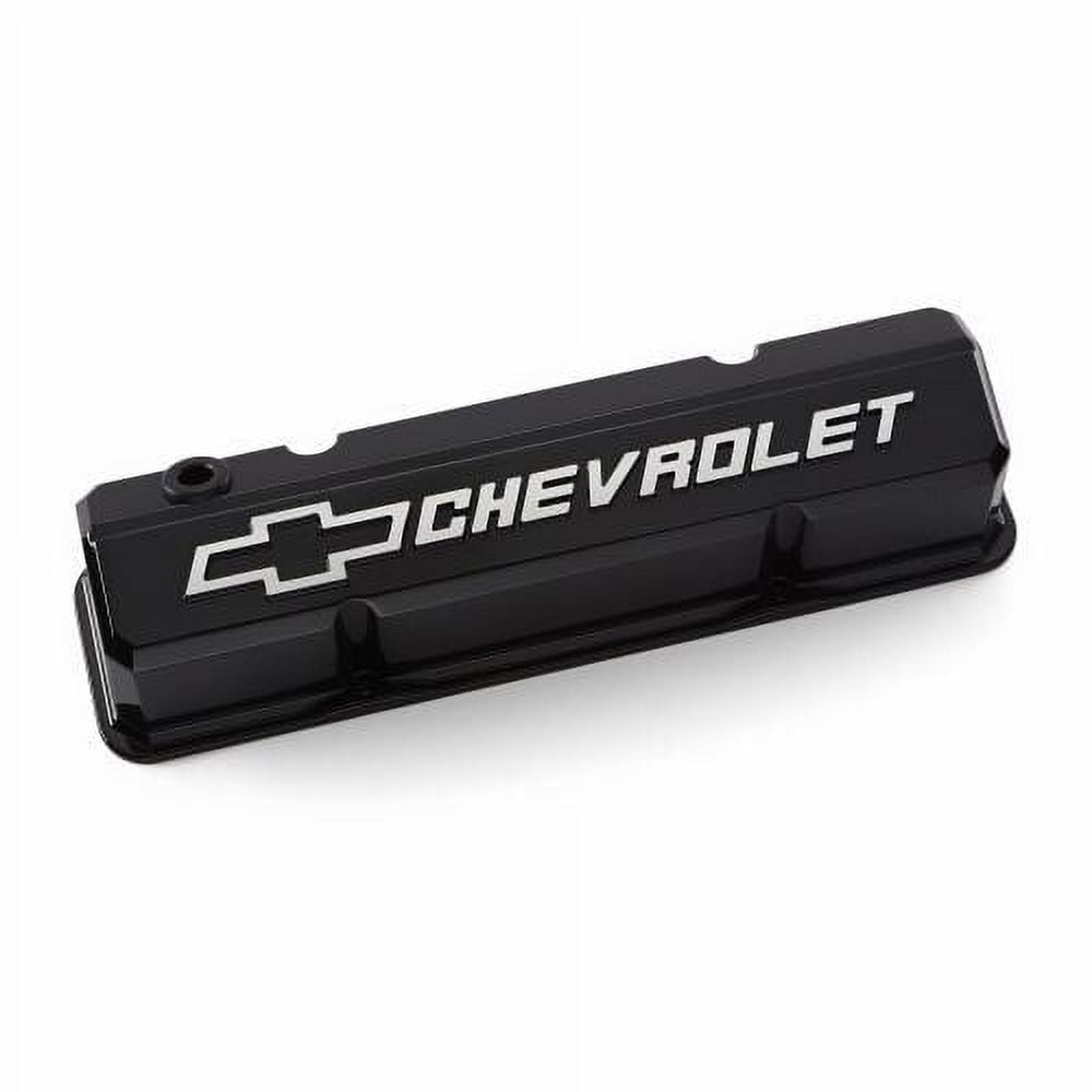 SBC Valve Covers Slant Edge Liquid Black - Walmart.com