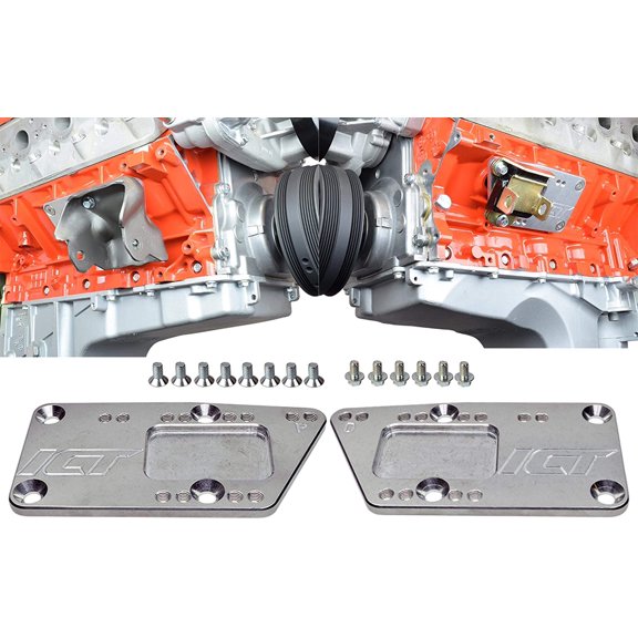 SBC Vehicle to LS Engine - Motor Mount Adapter Plate - Universal Swap Bracket Small Block LS Conversion Adjustable LS1 LS3 LS2 LQ4 LQ9 LS6 L92 L99 L33 LR4 Billet 551628