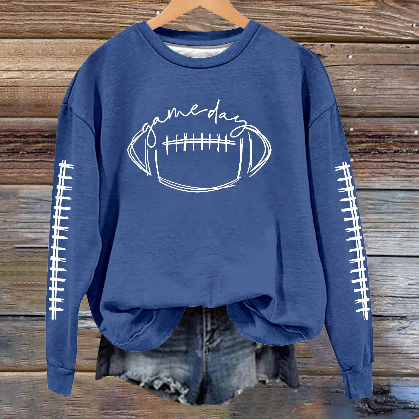 SBCKJ Women's Hoodless Sweatshirt Women's Fashion Casual Game Day ...