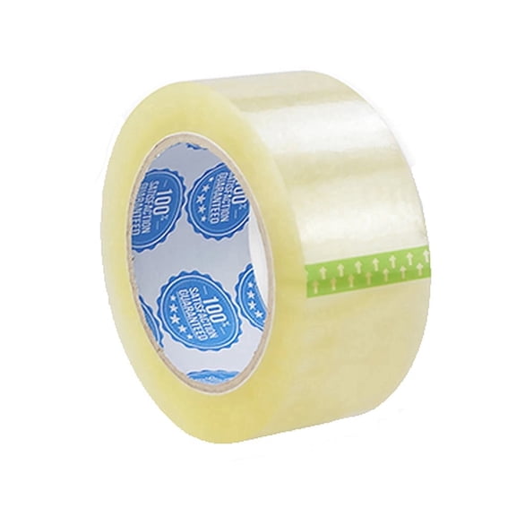 SBD Premium Heavy Duty Packaging Tape Rolls, Clear, 6-Pack | 1.8ml Thick, 110 Yards Each, 3" Core, Carton Sealing for Shipping Moving and Storing