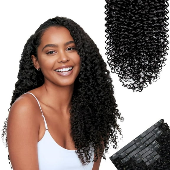 100% Human Hair Wig Curly 16" Natural Black Hair Heat Resistant Bleachable