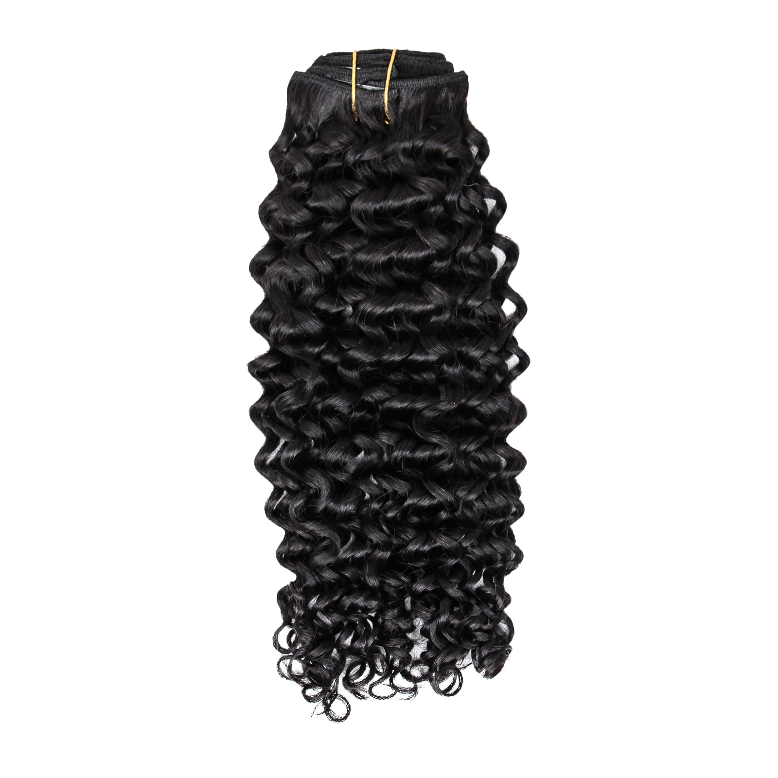 100% Human Hair Wig Water Wave 18" Natural Black Hair Heat Resistant Bleachable