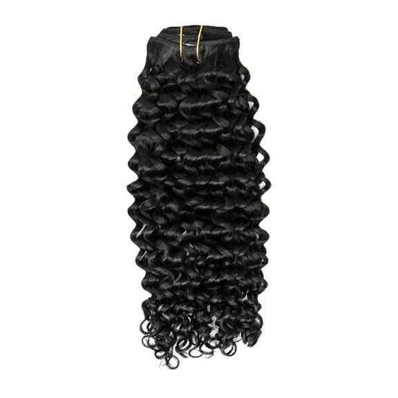 100% Human Hair Wig Water Wave 22" Natural Black Hair Heat Resistant Bleachable