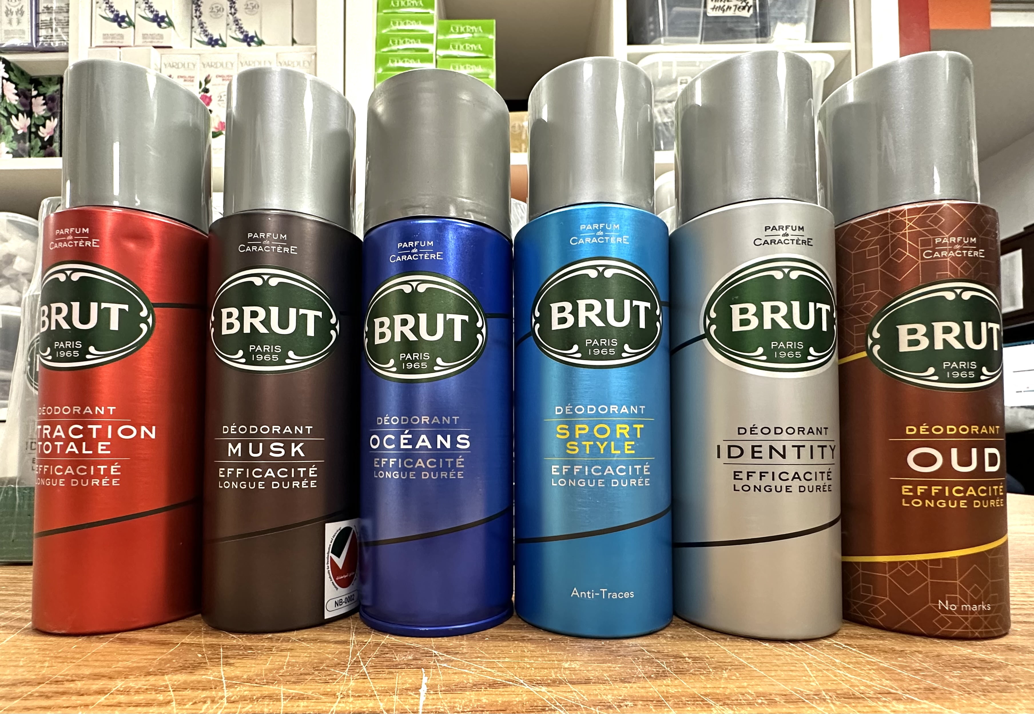 SBDs (6 PK) BRUT MENS DEODORANT BODY SPRAY 200ML/6.7OZ each VARIETY