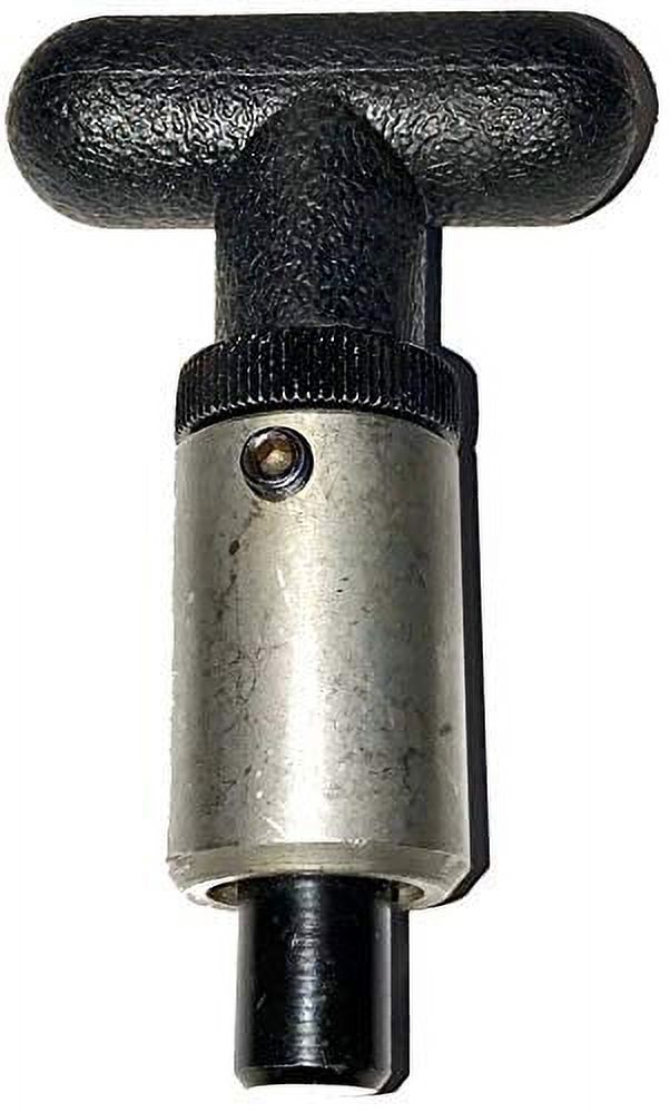 SBDs (Pack of 4) Pull Pin - 1" Diameter x 1-1/2" Length Weld-On Steel Barrel || 1/2" Dia Steel Spring-Loaded Zinc Plated Plunger || Plastic T-Handle 2-1/4" W x 3/4" Dia | Lock Nut w/Safety Set Screw. - image 1 of 1