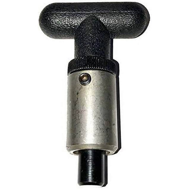 SBDs (Pack of 4) Pull Pin - 1" Diameter x 1-1/2" Length Weld-On Steel Barrel || 1/2" Dia Steel Spring-Loaded Zinc Plated Plunger || Plastic T-Handle 2-1/4" W x 3/4" Dia | Lock Nut w/Safety Set Screw.