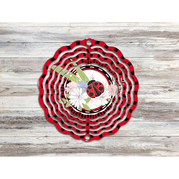 SBEMP Ladybug Wind Spinner / Garden Decor Sublimated