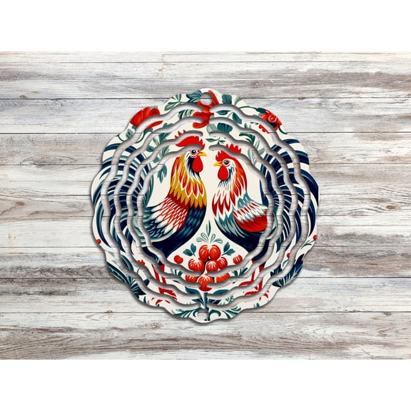 SBEMP Roosters Wind Spinner