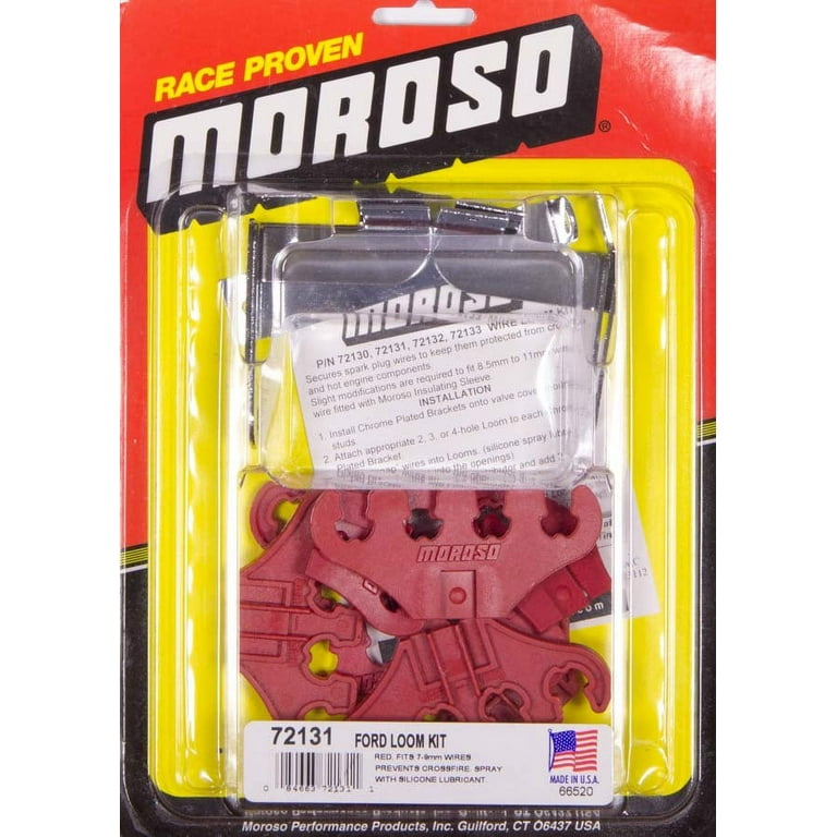 Moroso SBF Spark Plug Wire Loom Kit Red Moroso SBF Spark Plug Wire Loom Kit Red