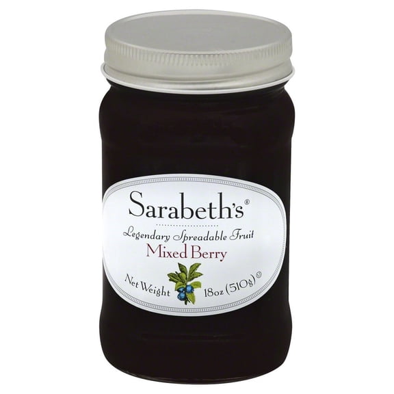 SBK Preserves Sarabeths Spreadable Fruit, 18 oz Mixed Berries