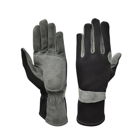 SBL SOUTH BEACH LEATHER New Nomex & Leather Car Racing Gloves, Fire Retardant, Driving, Flying, Pilot, Gloves for Race Car Drivers, Flame Resistant Motorsport Gloves (Large)