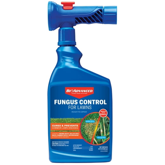 BioAdvanced Fungus Control for Lawns, Ready-to-Spray, 32 fl oz Bottle
