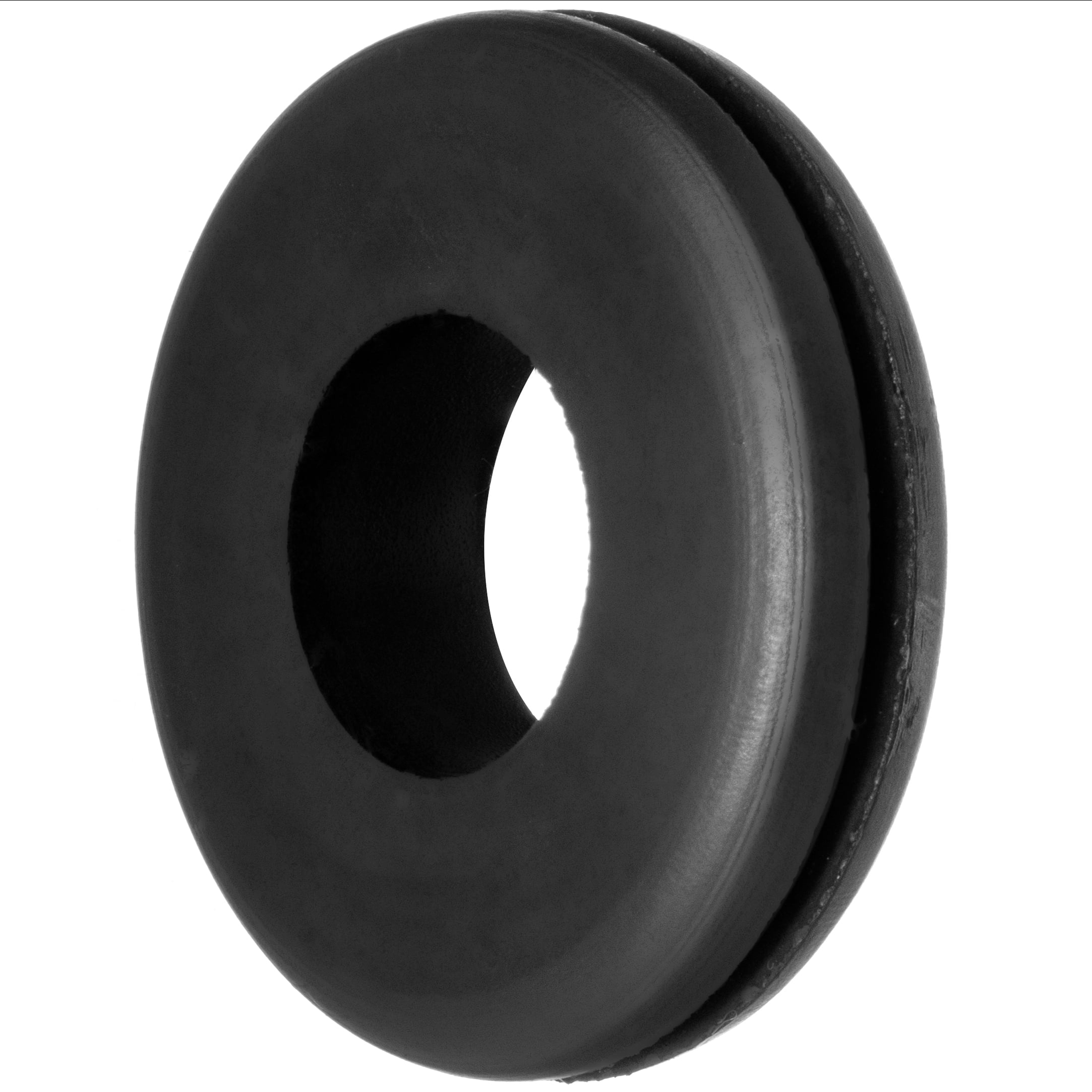 SBR Rubber Push-In Grommet for 3/4" Hole ID and 3/32" Edge Thickness - 1/2" ID - Pack of 25