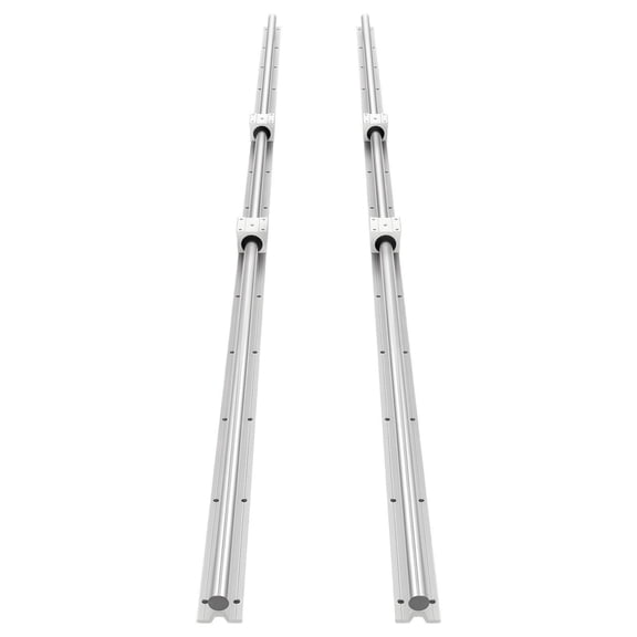 SBR20 Linear Rail Kit 2Pcs 2000mm 78.74 Inch Fully Supported Linear Motion Guide Rails with 4Pcs Bearing Slide Blocks for Cutting Grinding Milling Drilling Machines