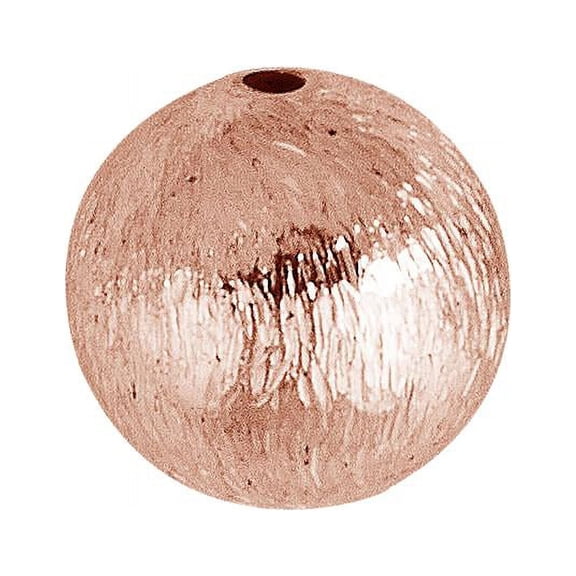 SBRG-101-6MM Rose Gold Overlay Seamless Bead Brushed Finish
