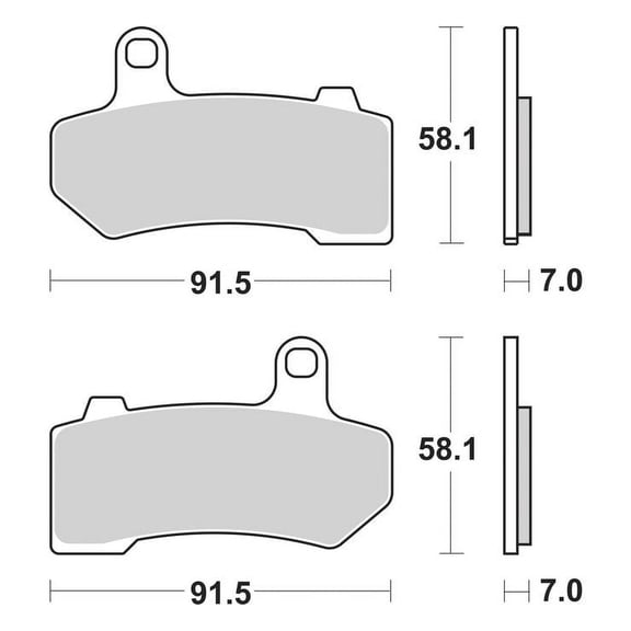 SBS 830H Sintered-V-Twin Brake Pads