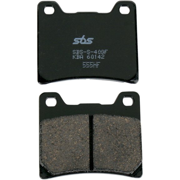 SBS HF Ceramic Brake Pads, Street & Cruiser, Asbestos-Free, Wet/Dry Performance, Front/Rear (555HF)