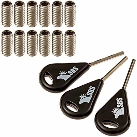 SBS Surf Fin Key & Futures Fin  (3 Key & 12 Future Screws)$$Sport & Recreation Other