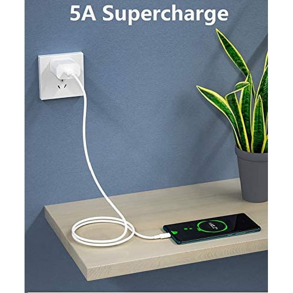 SBSWXX-for Huawei Supercharge Power Adapter,4.5V 5A Quick Fast Charger with Super Charging USB Type C Cable Super Charger for Huawei P20 Pro, P10 Plus,Mate 9 MT9, Mate 10, Honor (Super Charger)