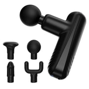 SBUBU Mini Massage Gun, Cordless Percussion Muscle Massager, Quiet Brushless Motor with 4 Interchangeable Heads, Type-C Rechargeable for Home Office Gym, Portable Muscle Relaxer, Gift for Him or Her