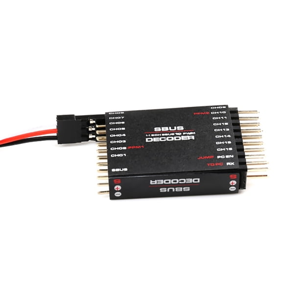 SBUS to PWM/PPM Decoder 16 Channels Full Output for Futaba, Orange, FrSky Signal Conversion Supported