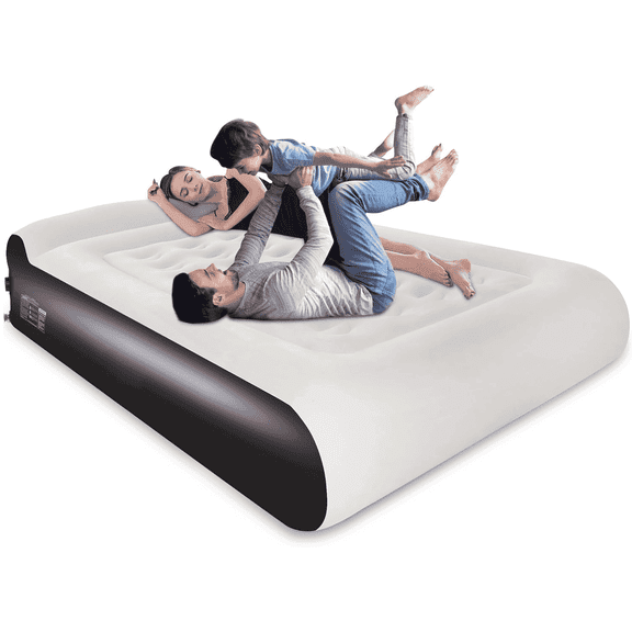 SBUSFGT Full Air Mattress with Built in Pump 16" Raised Inflatable Air Bed, 660LBS Heavy-Duty Support Portable Mattress for Camping, Guest Rooms & Home Use, Leak-Proof Design with Repair Kit