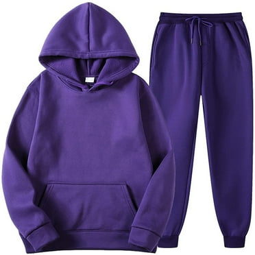 SBYOJLPB 2Pcs Outfits Men'S and Women'S Sports Tracksuits Long Sleeve Pullover Hoodies Sweatshirt and Sweatpants Fall Winter Suit,Sizes Xl
