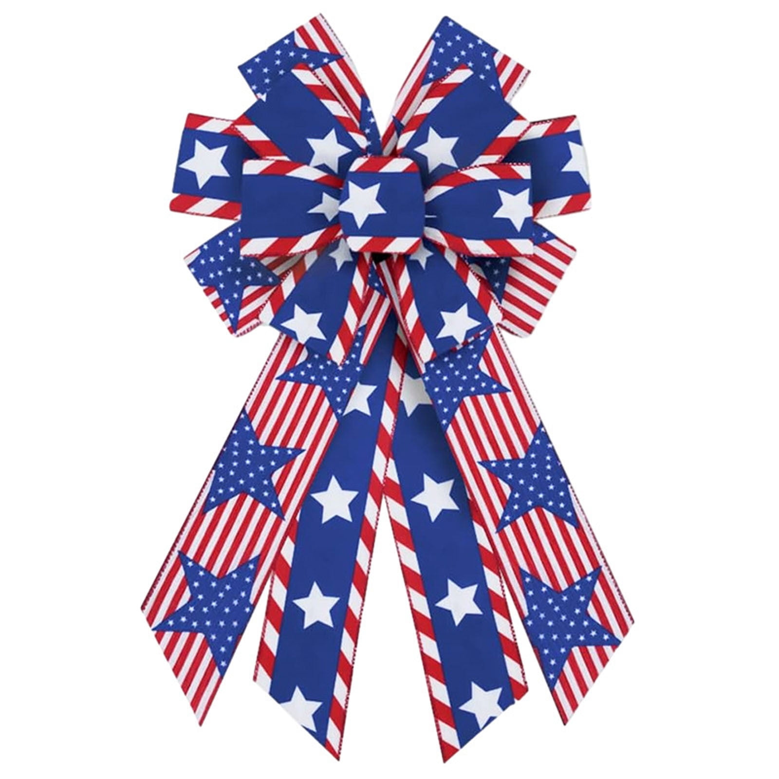 SBYOJLPB American Independence Day Bow Large Decorative Fourth of July