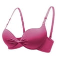 thumbnail image 1 of SBYOJLPB Bras for Women Women's Bra Adjustable Steel Ring Underwear Bra Everyday Underwear Hot Pink 6(M), 1 of 6