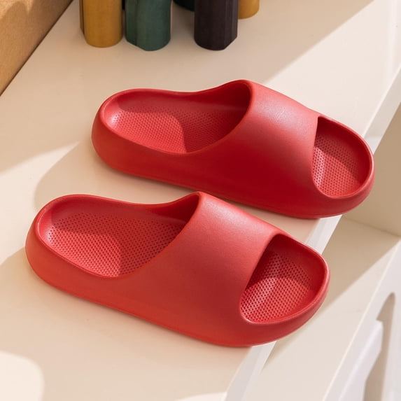 SBYOJLPB Childrens Casual Slippers Comfort Slides for Indoor and Outdoor Kids Solid Color Thickened Home Bathroom Slippers