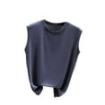 thumbnail image 1 of SBYOJLPB Fashion Womens Tank Top Summer Sleeveless Round-Neck Comfy Solid Regular Tank Tops, 1 of 5