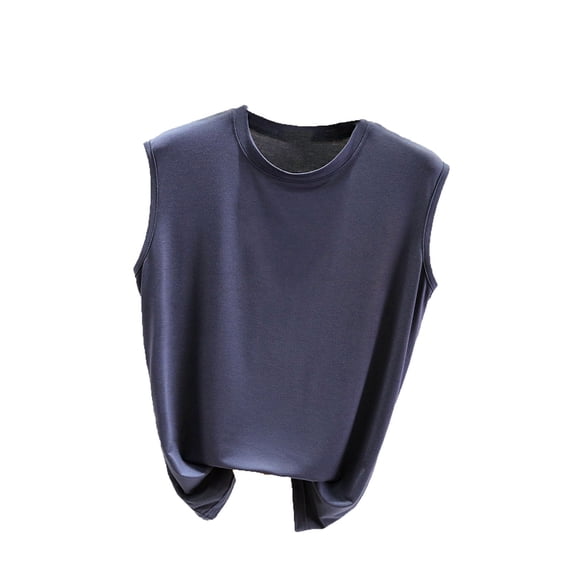 SBYOJLPB Fashion Womens Tank Top Summer Sleeveless Round-Neck Comfy Solid Regular Tank Tops
