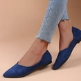 thumbnail image 1 of SBYOJLPB Flash Deals Up to 65% off！Women Slip-on Tassel Leather Top Platform Loafers Casual Comfortable Loafer Shoes Indoor Outdoor Blue 7.5(40), 1 of 8