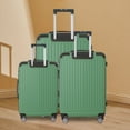 thumbnail image 1 of SBYOJLPB Green 3-Piece ABS Luggage Set,Lightweight and Durable Hard Shell Suitcases with Spinner Wheels,Adjustable Handle for Comfortable Travel and Storage, 1 of 6