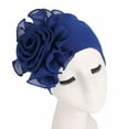 thumbnail image 1 of SBYOJLPB Hats for Women Clearance Women Ladies Retro Big Flowers Hat Turban Brim Hat Cap Pile Cap Db, 1 of 2