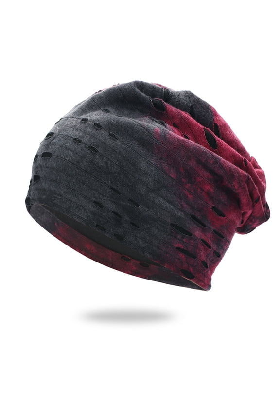 Hats for Women Women Men Warm Baggy Camouflage Crochet Winter Wool Ski Beanie Hole Caps Hat